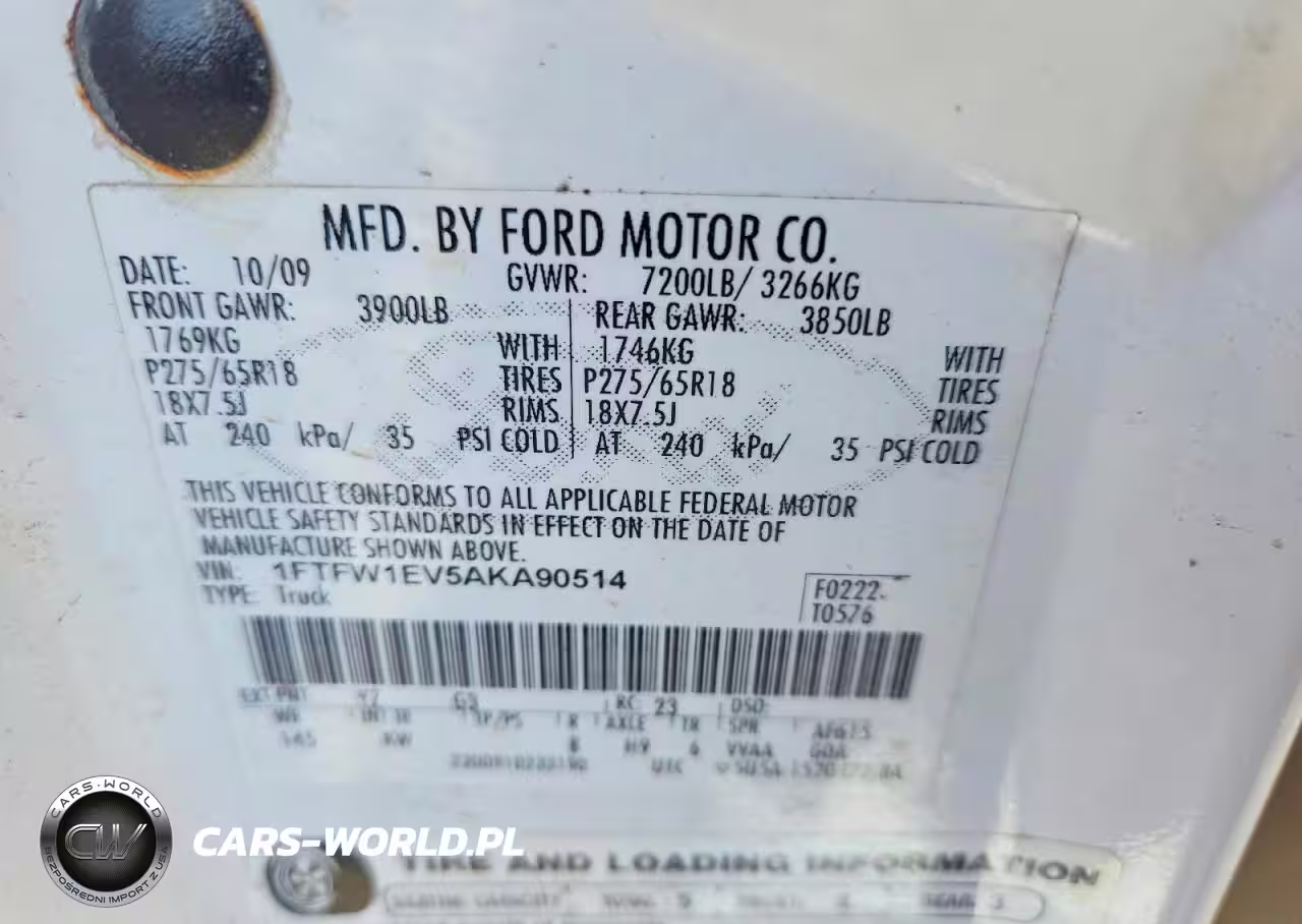2010 Ford F150 Supercrew VIN:1FTFW1EV5AKA90514 - 13