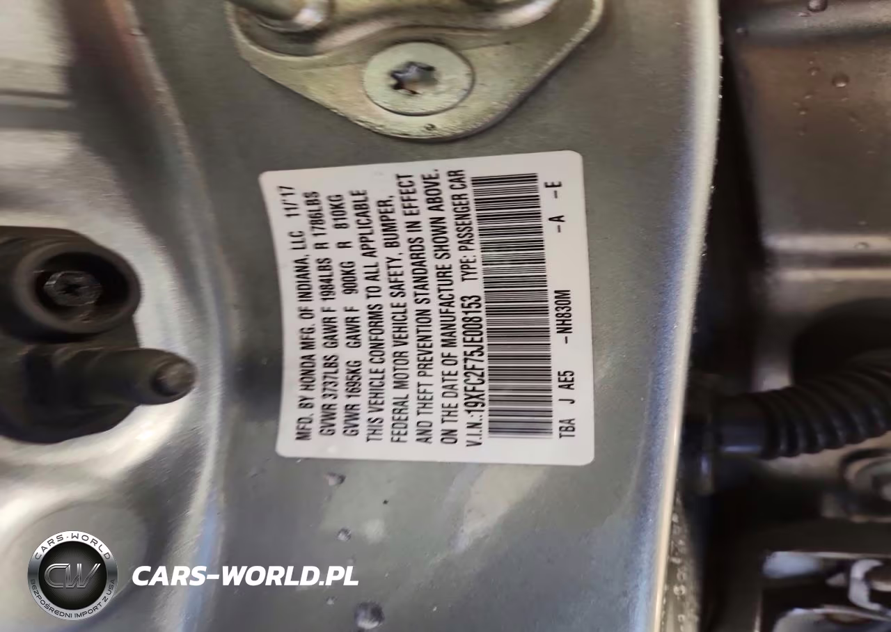 2018 Honda Civic Ex VIN:19XFC2F75JE008153 - 12