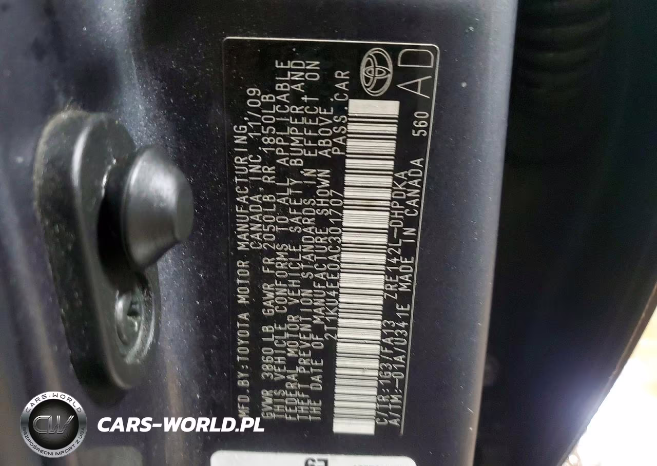 2010 Toyota Matrix Base VIN:2T1KU4EE0AC301707 - 12
