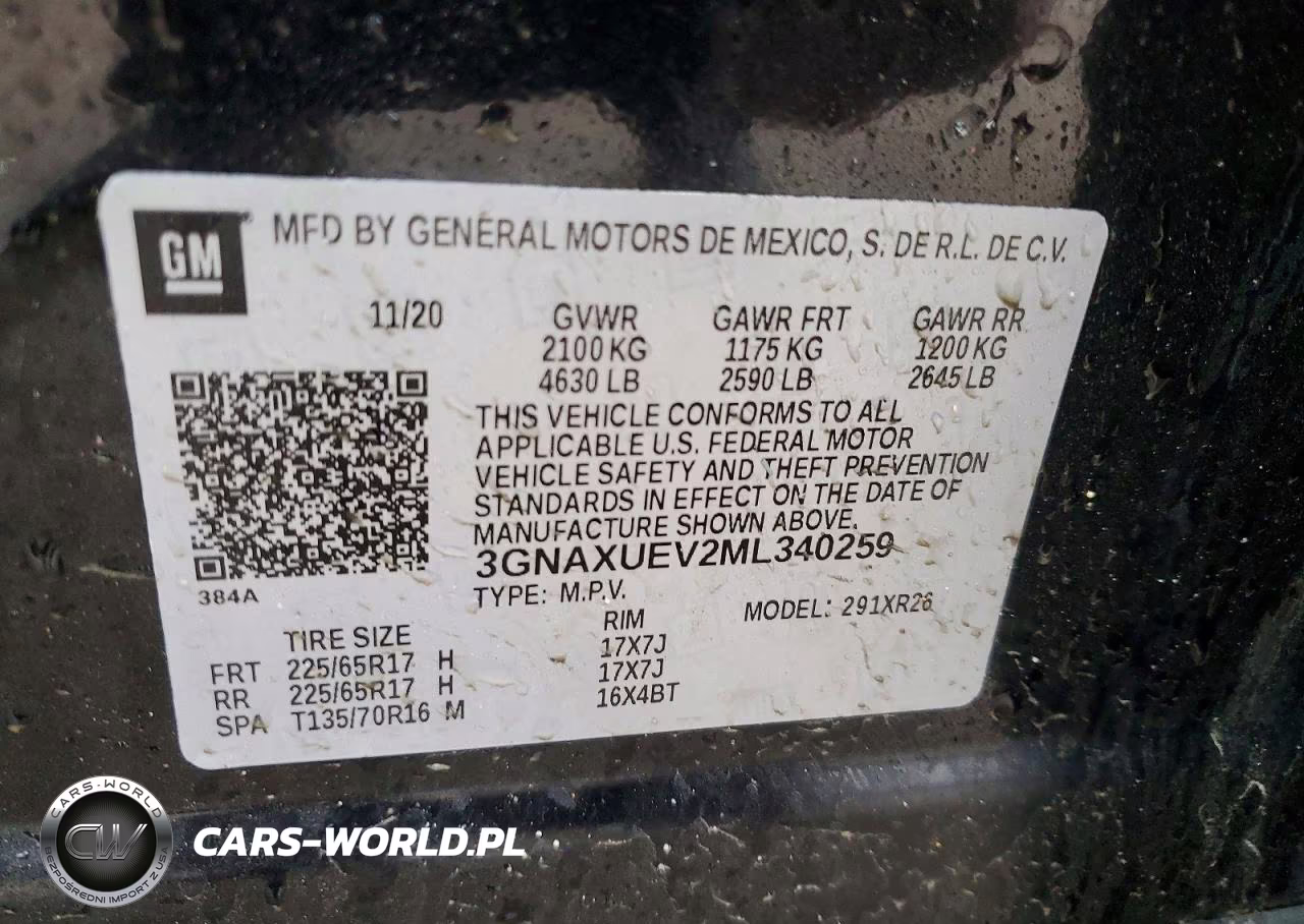2021 Chevrolet Equinox Lt VIN:3GNAXUEV2ML340259 - 13