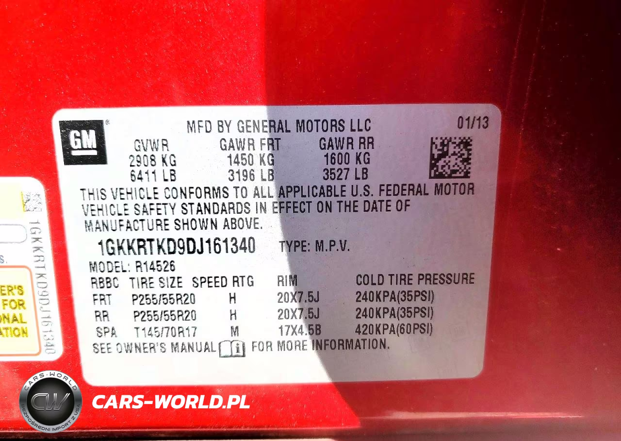 2013 GMC Acadia Denali VIN:1GKKRTKD9DJ161340 - 14