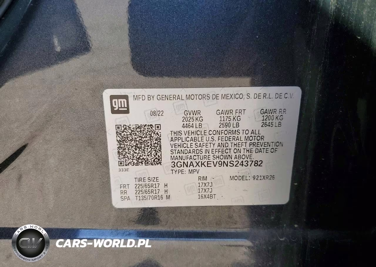2022 Chevrolet Equinox Lt VIN:3GNAXKEV9NS243782 - 12