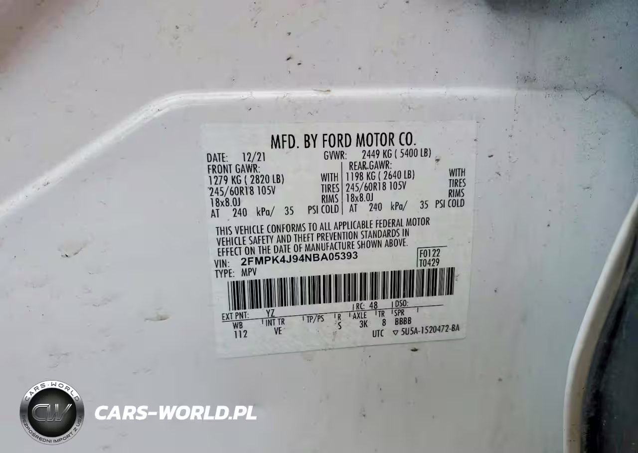 2022 Ford Edge Sel VIN:2FMPK4J94NBA05393 - 13
