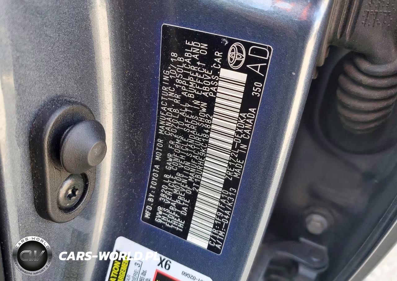 2019 Toyota Corolla L VIN:2T1BURHE9KC184882 - 12
