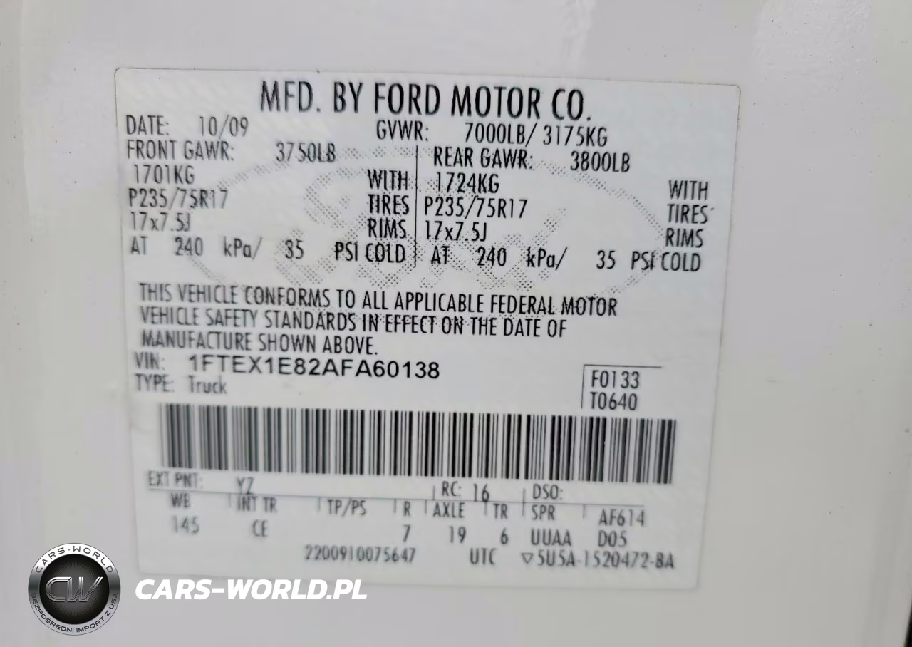 2010 Ford F150 Super Cab VIN:1FTEX1E82AFA60138 - 12