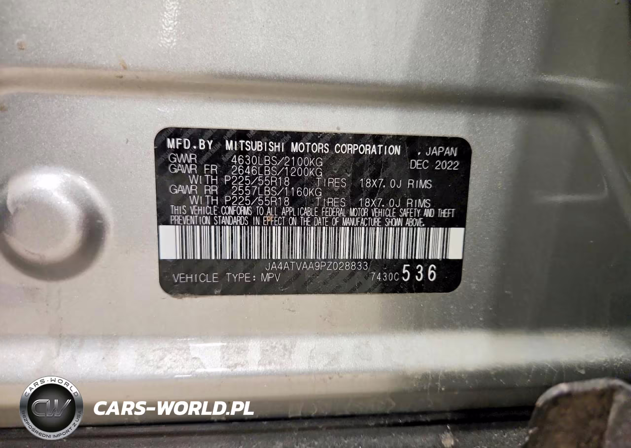 2023 Mitsubishi Eclipse Cross Le VIN:JA4ATVAA9PZ028833 - 14