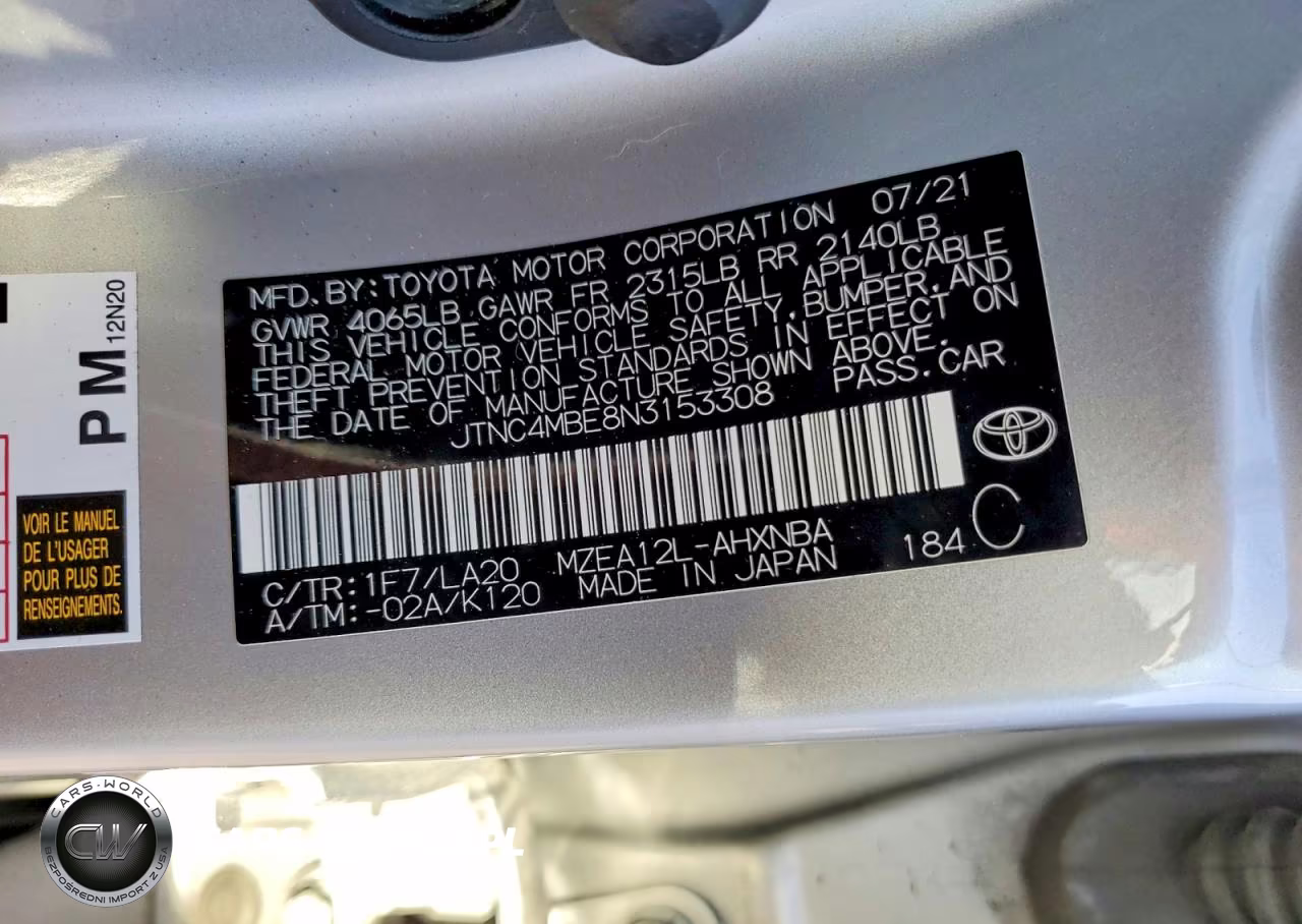 2022 Toyota Corolla Hatchback Xse VIN:JTNC4MBE8N3153308 - 12