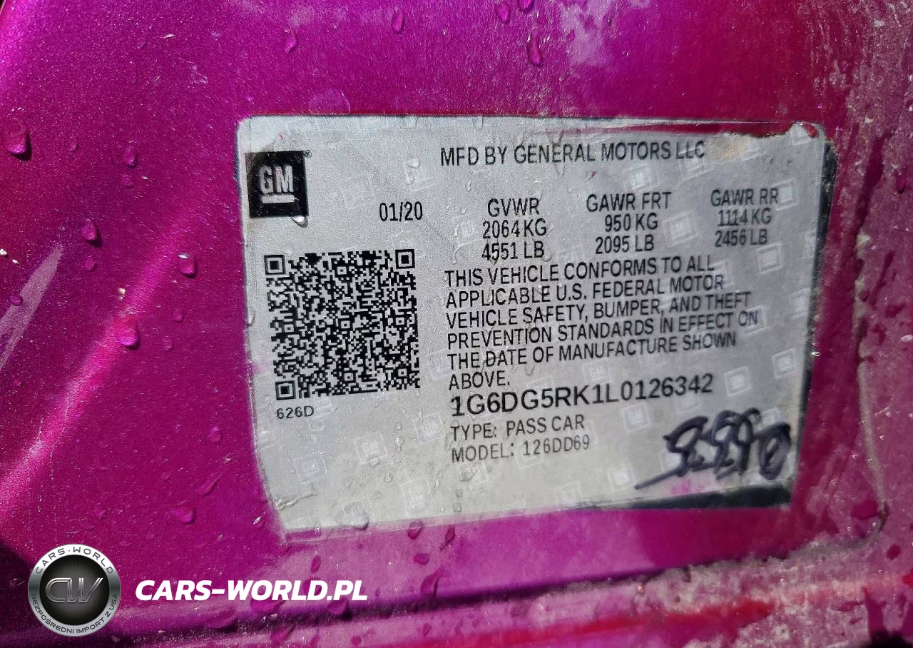 2020 Cadillac Ct4 Sport VIN:1G6DG5RK1L0126342 - 12