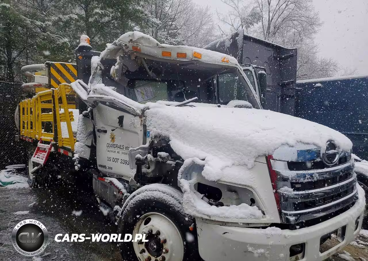 2020 Hino 258-268 Flatbed Truck With Crash Attenuator VIN:5PVNJ8JVXL5S79833 - 9