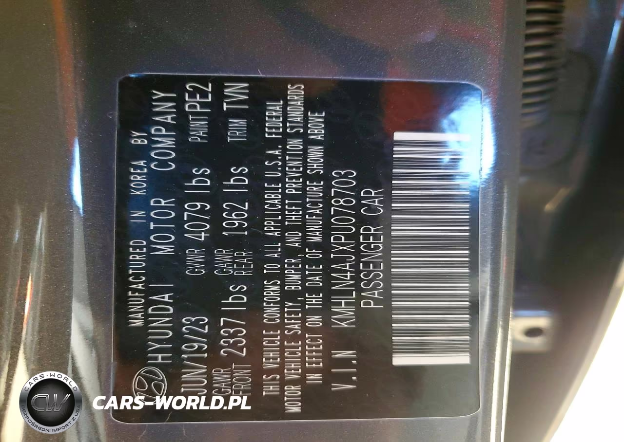 2023 Hyundai Elantra Hybrid Limited VIN:KMHLN4AJXPU078703 - 13