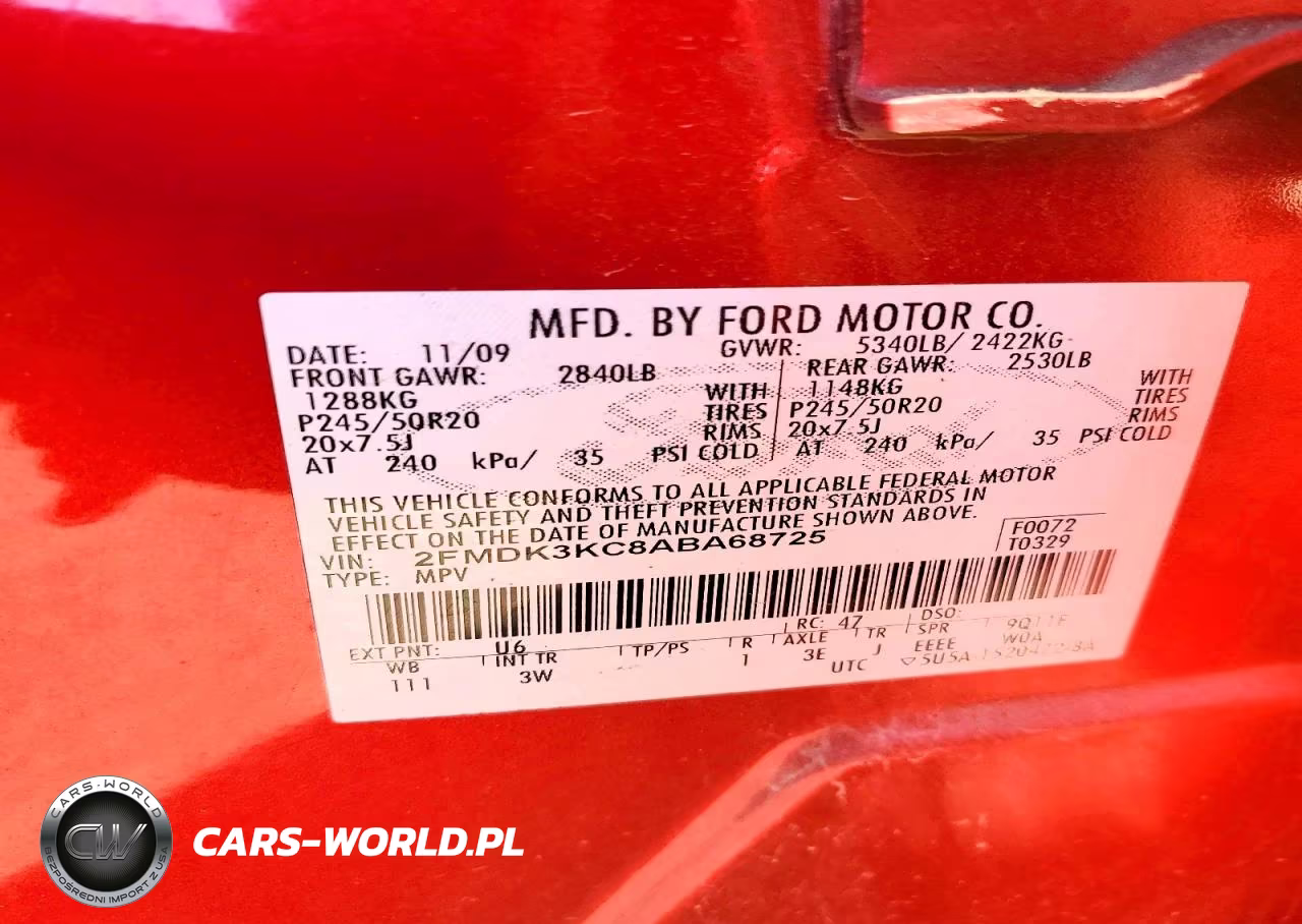 2010 Ford Edge Limited VIN:2FMDK3KC8ABA68725 - 12