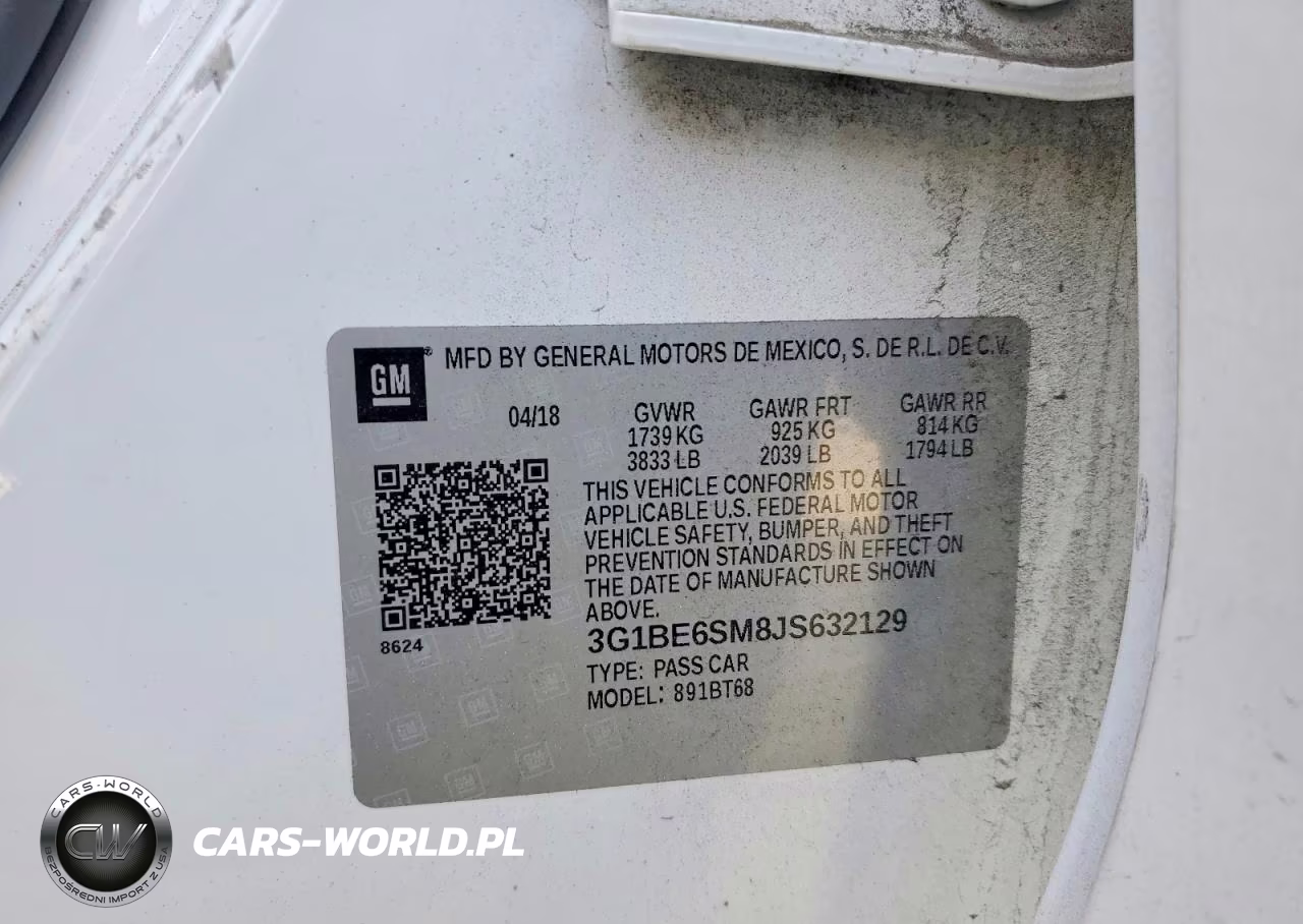 2018 Chevrolet Cruze Lt VIN:3G1BE6SM8JS632129 - 13