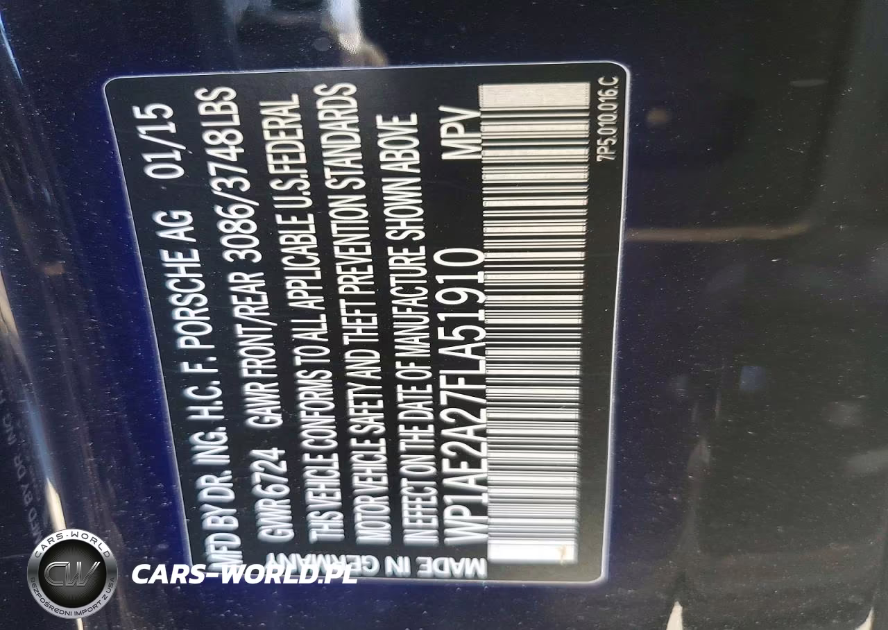 2015 Porsche Cayenne Se Hybrid VIN:WP1AE2A27FLA51910 - 13