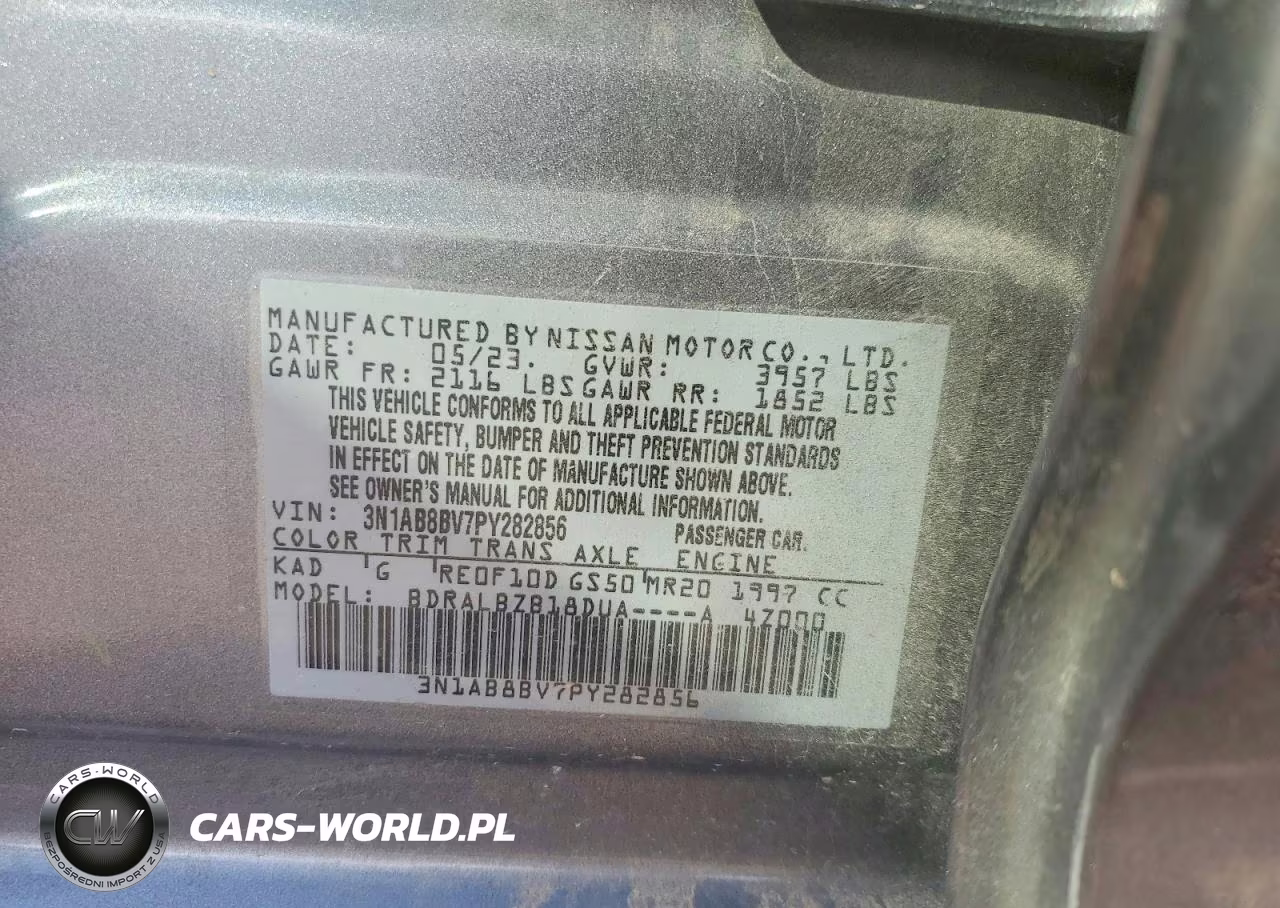 2023 Nissan Sentra S VIN:3N1AB8BV7PY282856 - 13