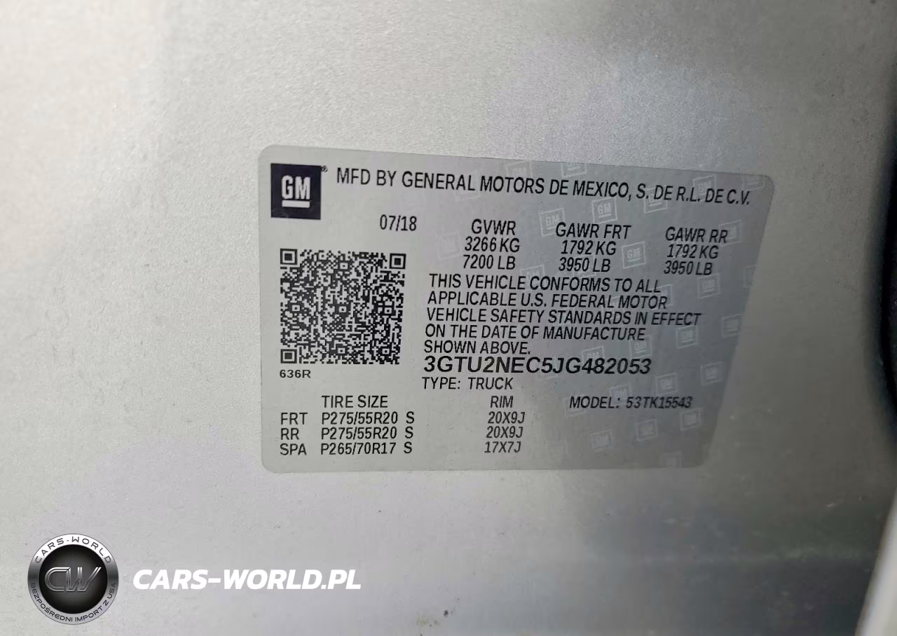 2018 GMC Sierra K1500 Slt VIN:3GTU2NEC5JG482053 - 12