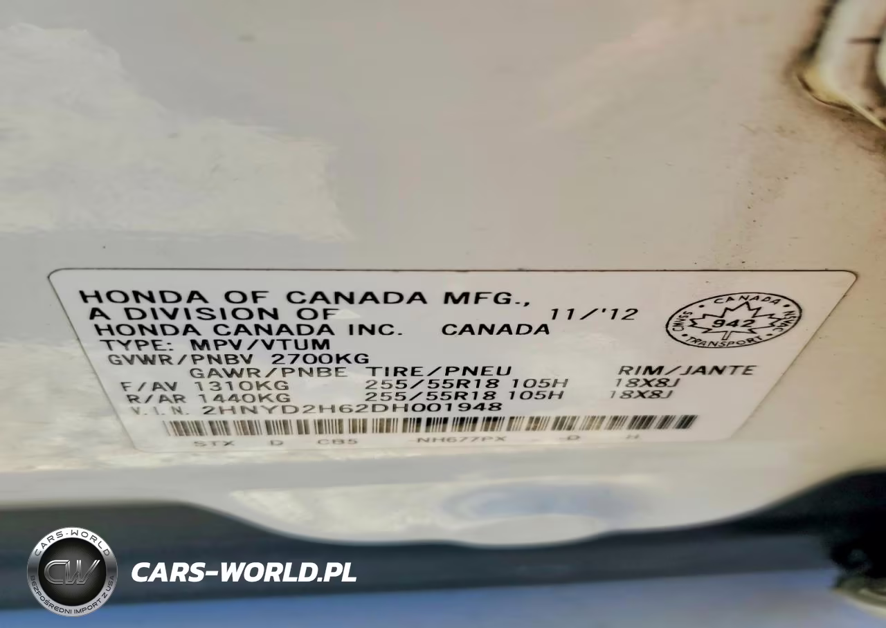 2013 Acura Mdx Advance VIN:2HNYD2H62DH001948 - 13