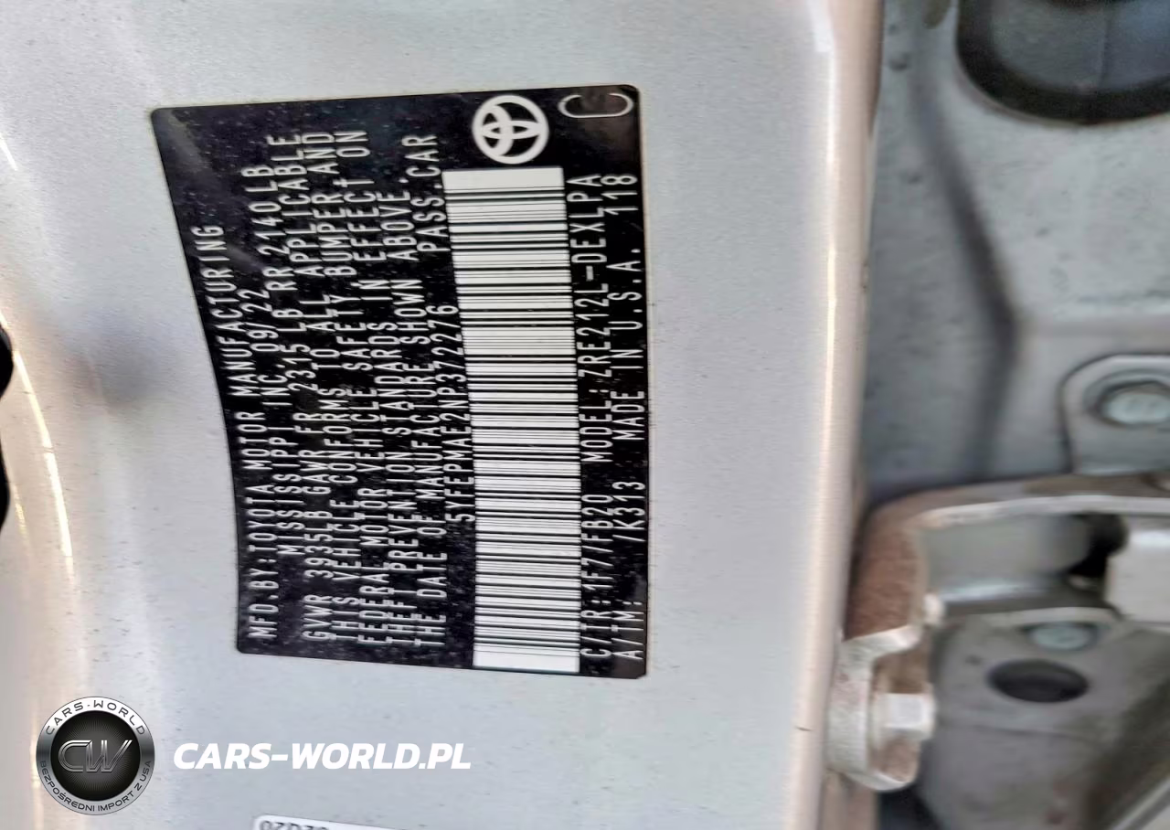 2022 Toyota Corolla Le VIN:5YFEPMAE2NP372276 - 12