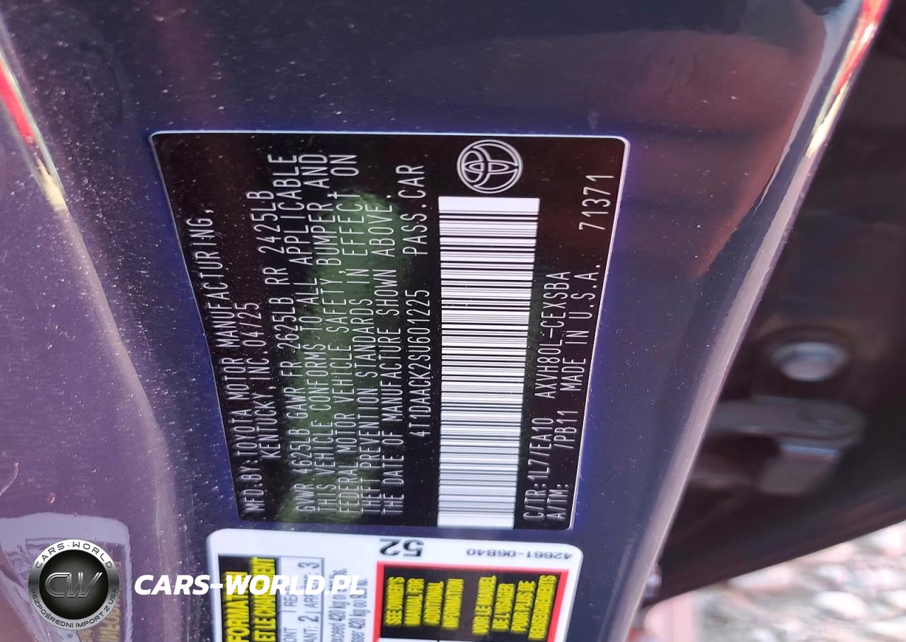 2025 Toyota Camry Se VIN:4T1DAACK2SU601225 - 12