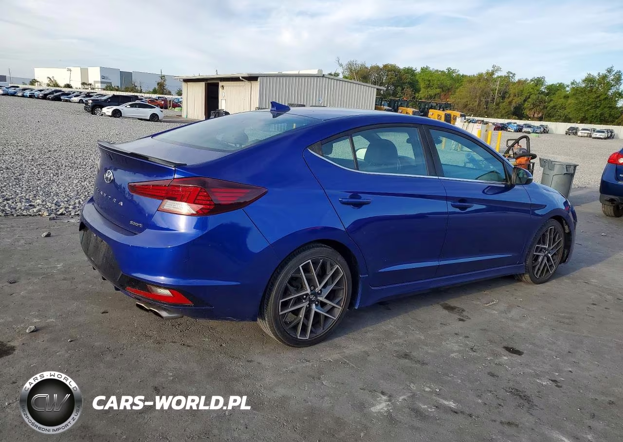 2020 Hyundai Elantra Sport VIN:KMHD04LB5LU993610 - 3