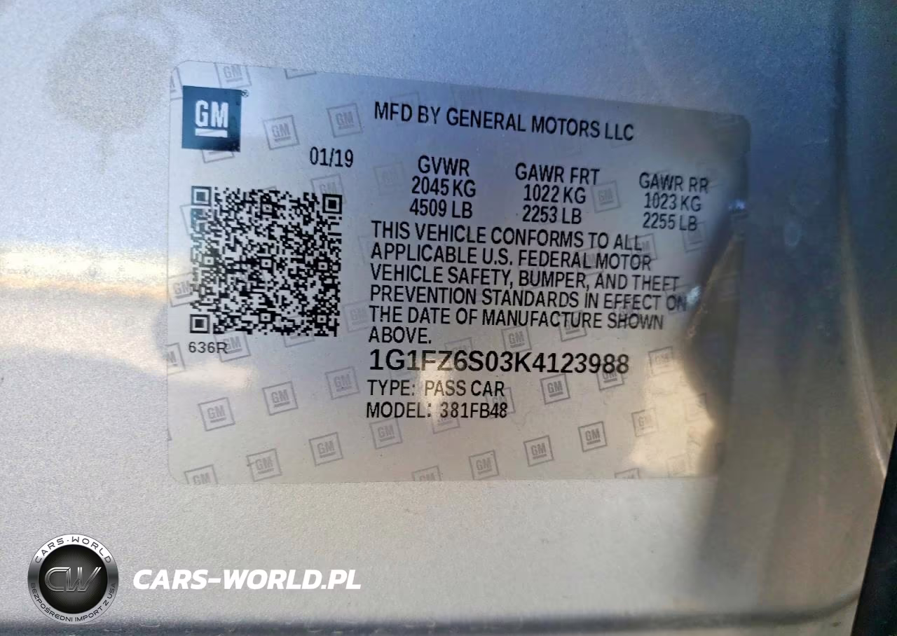 2019 Chevrolet Bolt Ev Premier VIN:1G1FZ6S03K4123988 - 13