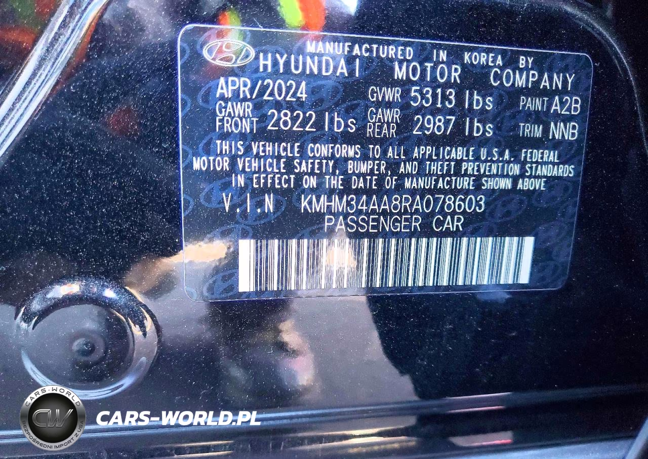 2024 Hyundai Ioniq 6 Sel VIN:KMHM34AA8RA078603 - 12