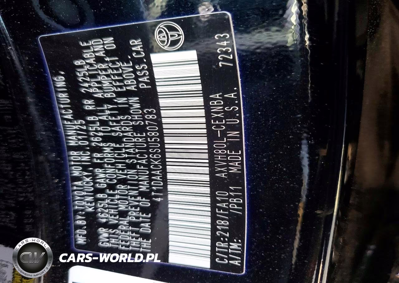2025 Toyota Camry Le VIN:4T1DAACK6SU580783 - 12