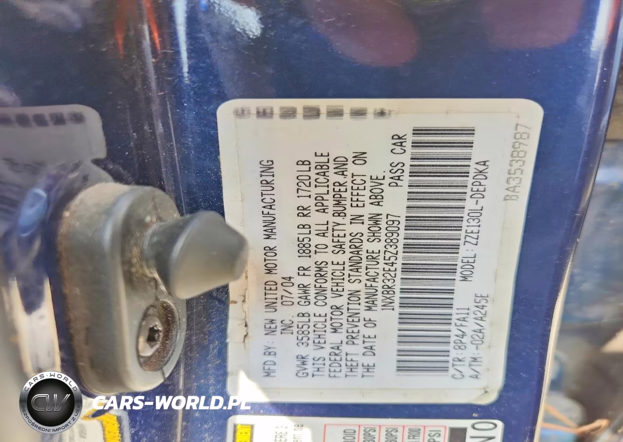 2005 Toyota Corolla Ce VIN:1NXBR32E45Z389097 - 12