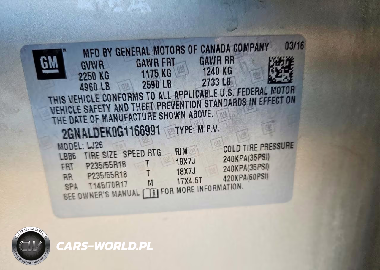 2016 Chevrolet Equinox Ltz VIN:2GNALDEK0G1166991 - 13
