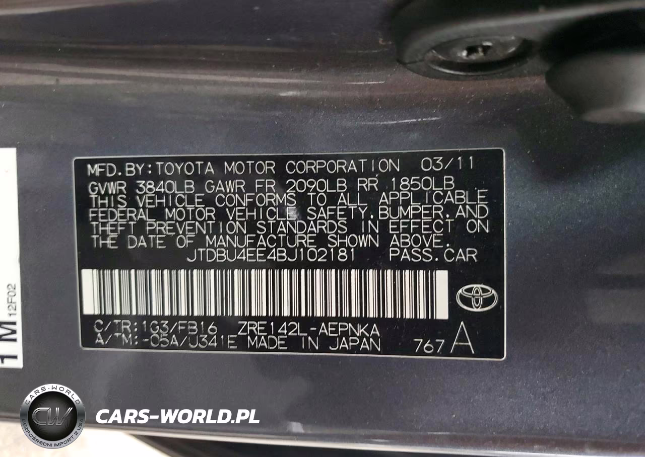 2011 Toyota Corolla Le VIN:JTDBU4EE4BJ102181 - 12