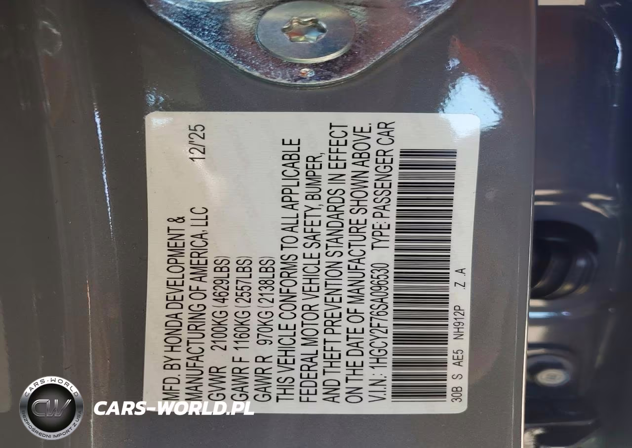 2025 Honda Accord Hybrid Sport-L VIN:1HGCY2F76SA096530 - 13