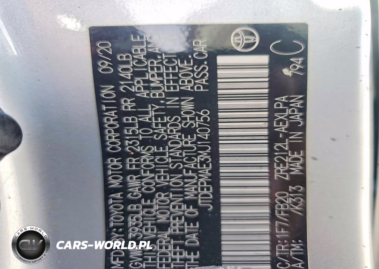2021 Toyota Corolla Le VIN:JTDEPMAE3MJ140756 - 13