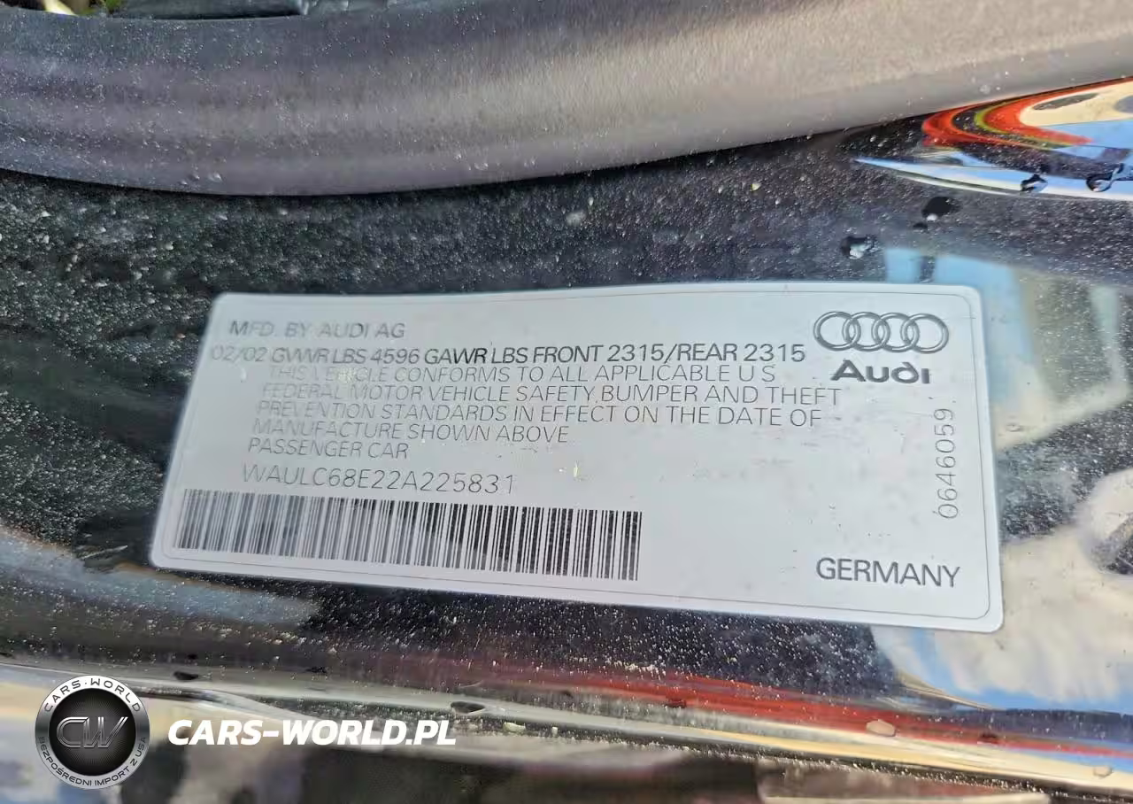 2002 Audi A4 1.8T Quattro VIN:WAULC68E22A225831 - 12