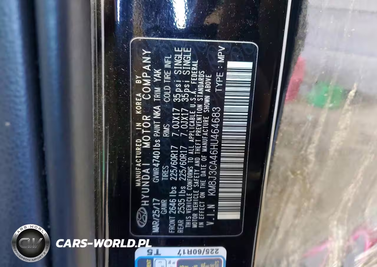 2017 Hyundai Tucson Se Plus VIN:KM8J3CA46HU464683 - 14