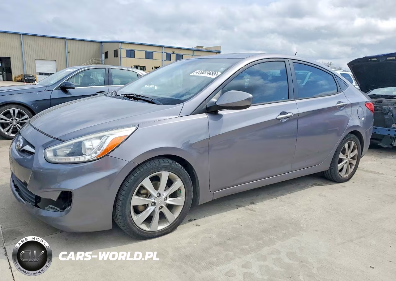 2014 Hyundai Accent VIN:KMHCU4AEXEU623110 - 1