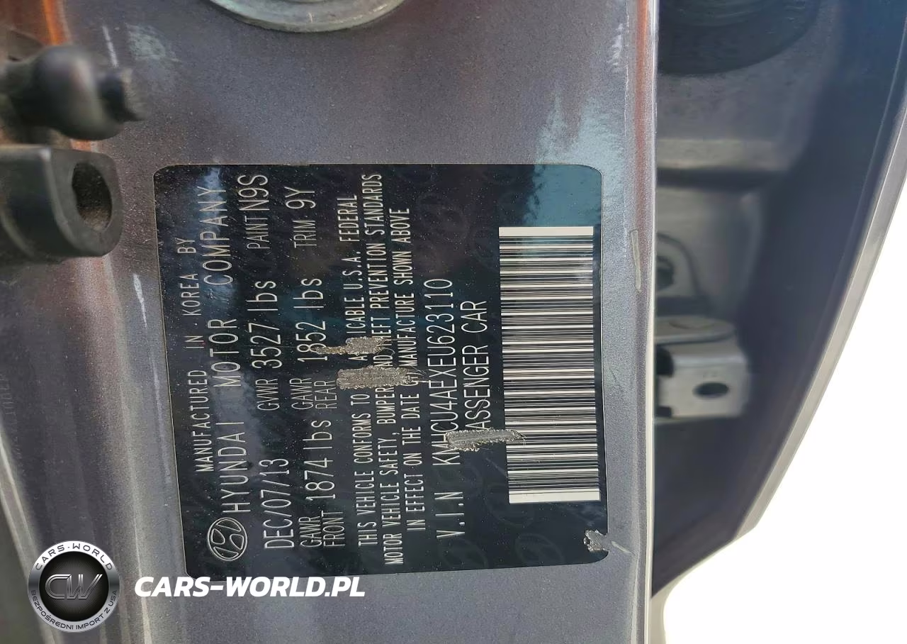 2014 Hyundai Accent VIN:KMHCU4AEXEU623110 - 12