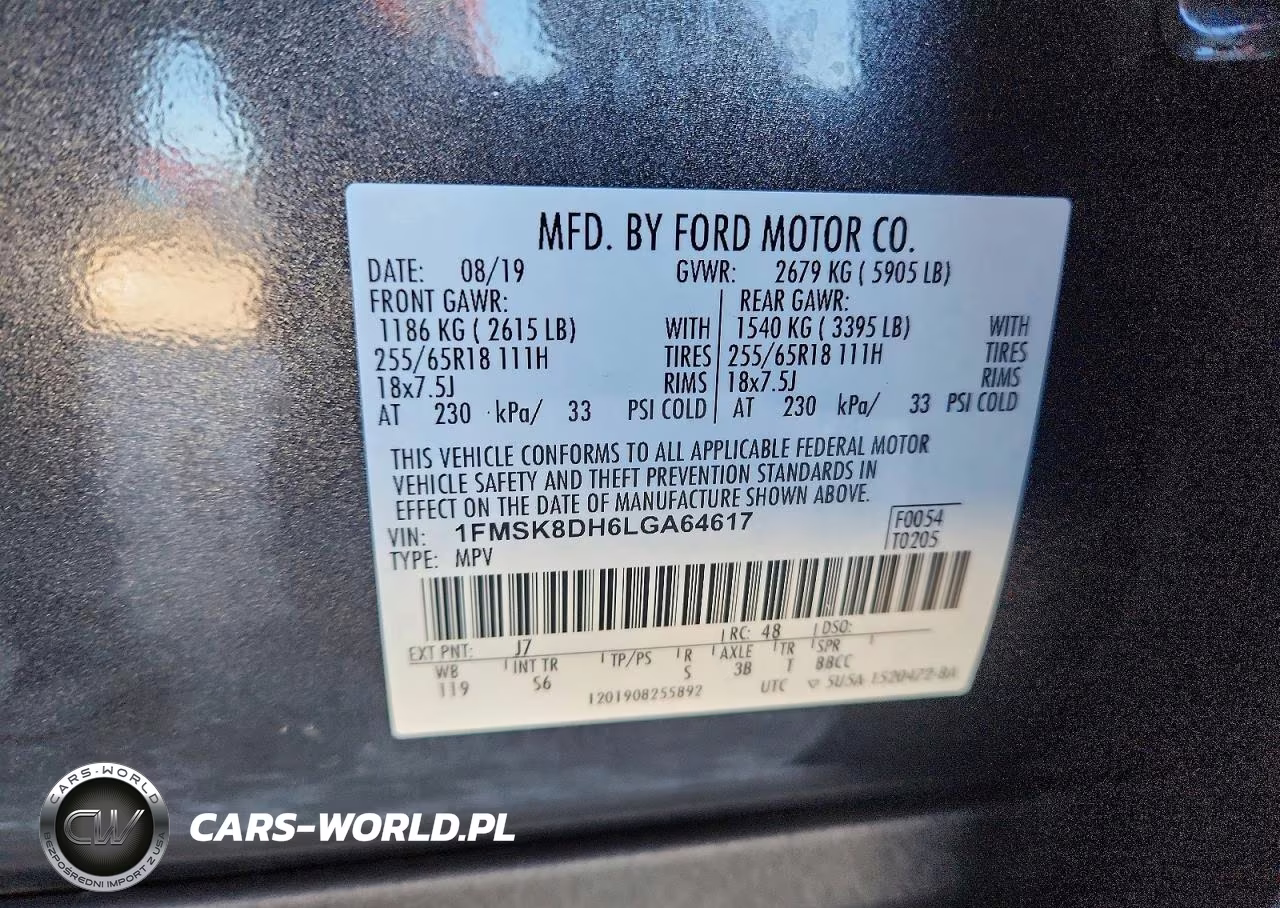 2020 Ford Explorer Xlt VIN:1FMSK8DH6LGA64617 - 12