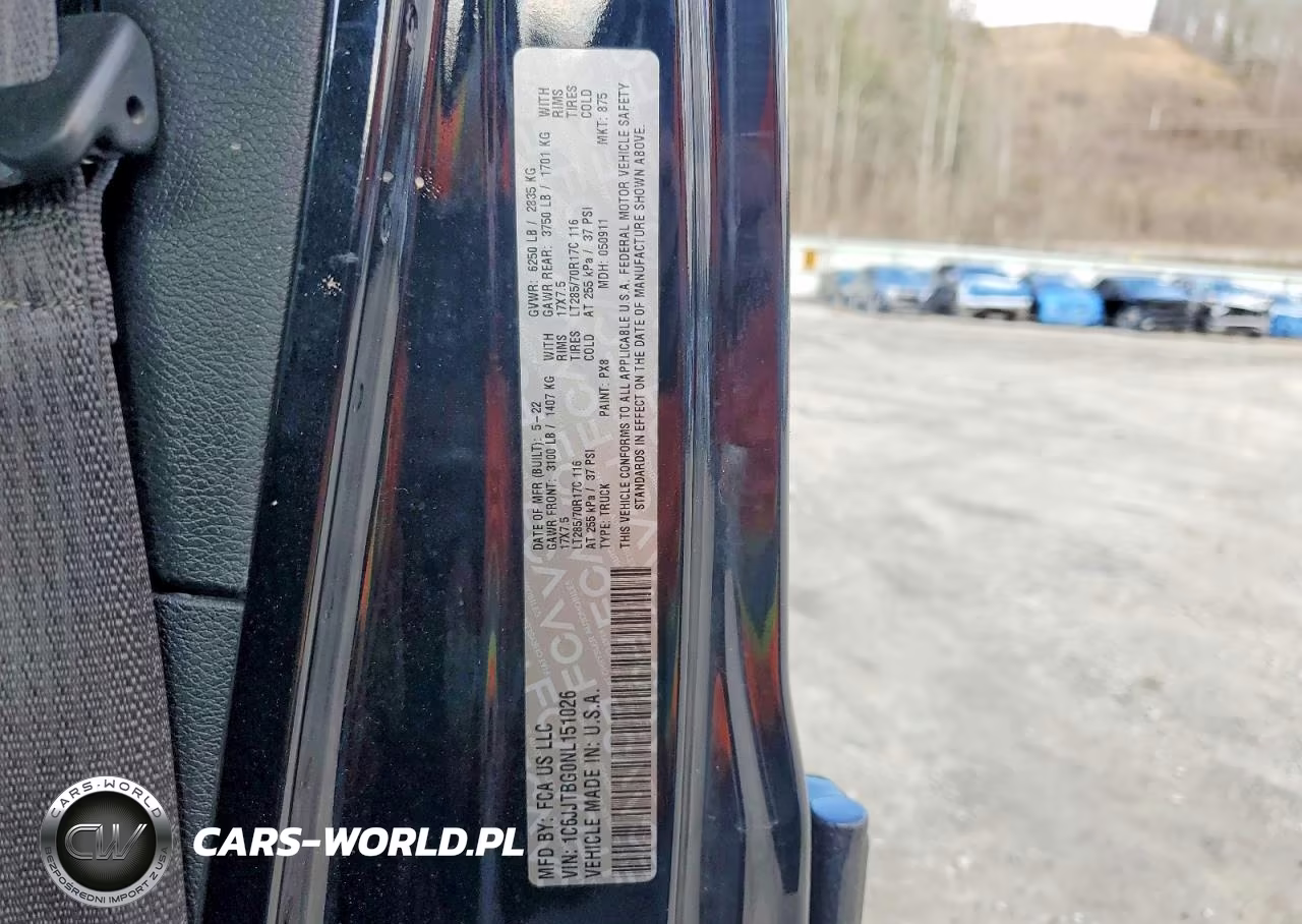 2022 Jeep Gladiator Rubicon VIN:1C6JJTBG0NL151026 - 12