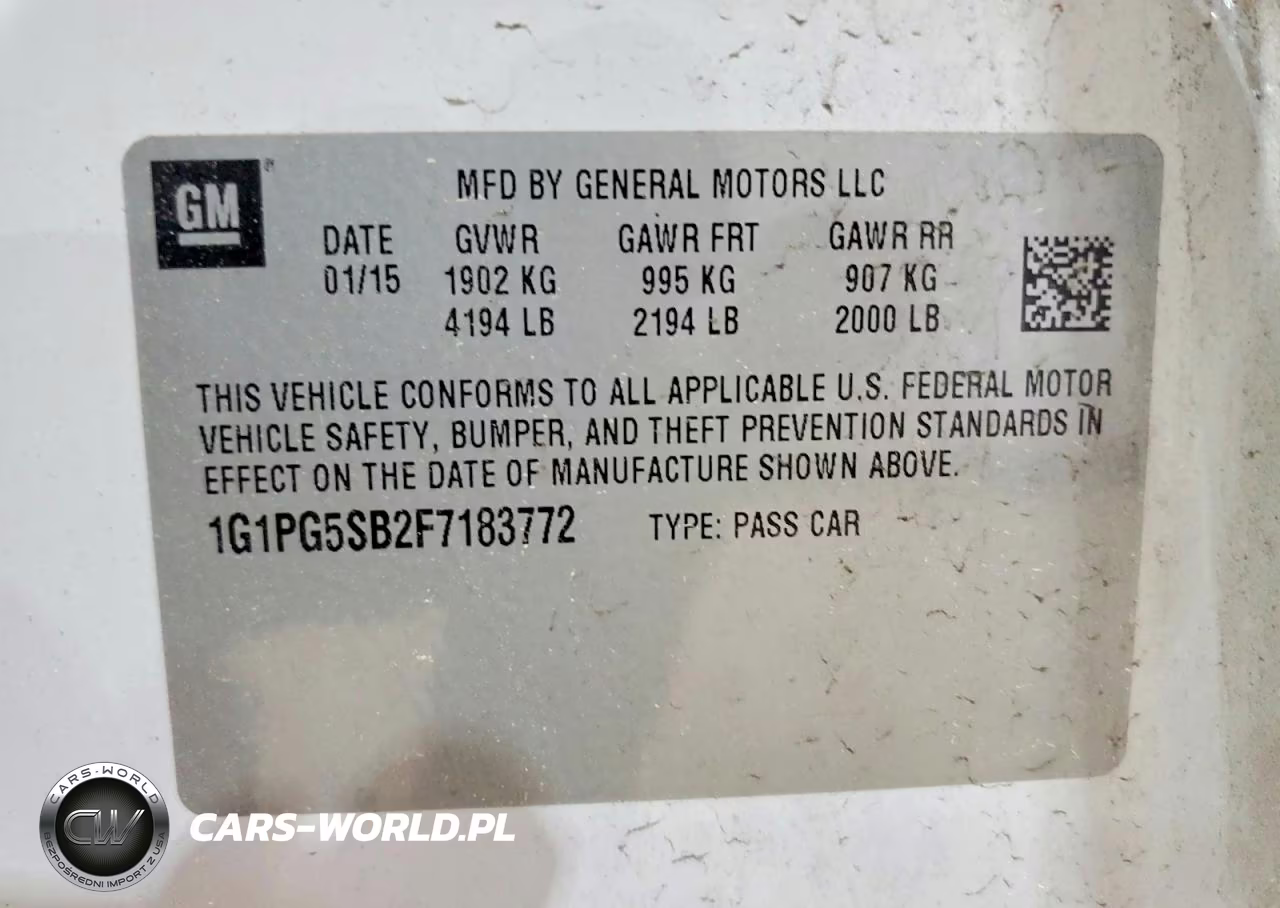2015 Chevrolet Cruze Ltz VIN:1G1PG5SB2F7183772 - 13