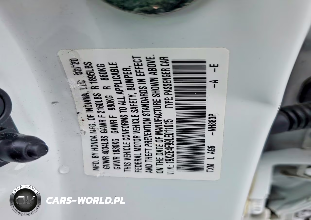2020 Honda Insight Touring VIN:19XZE4F99LE011015 - 12