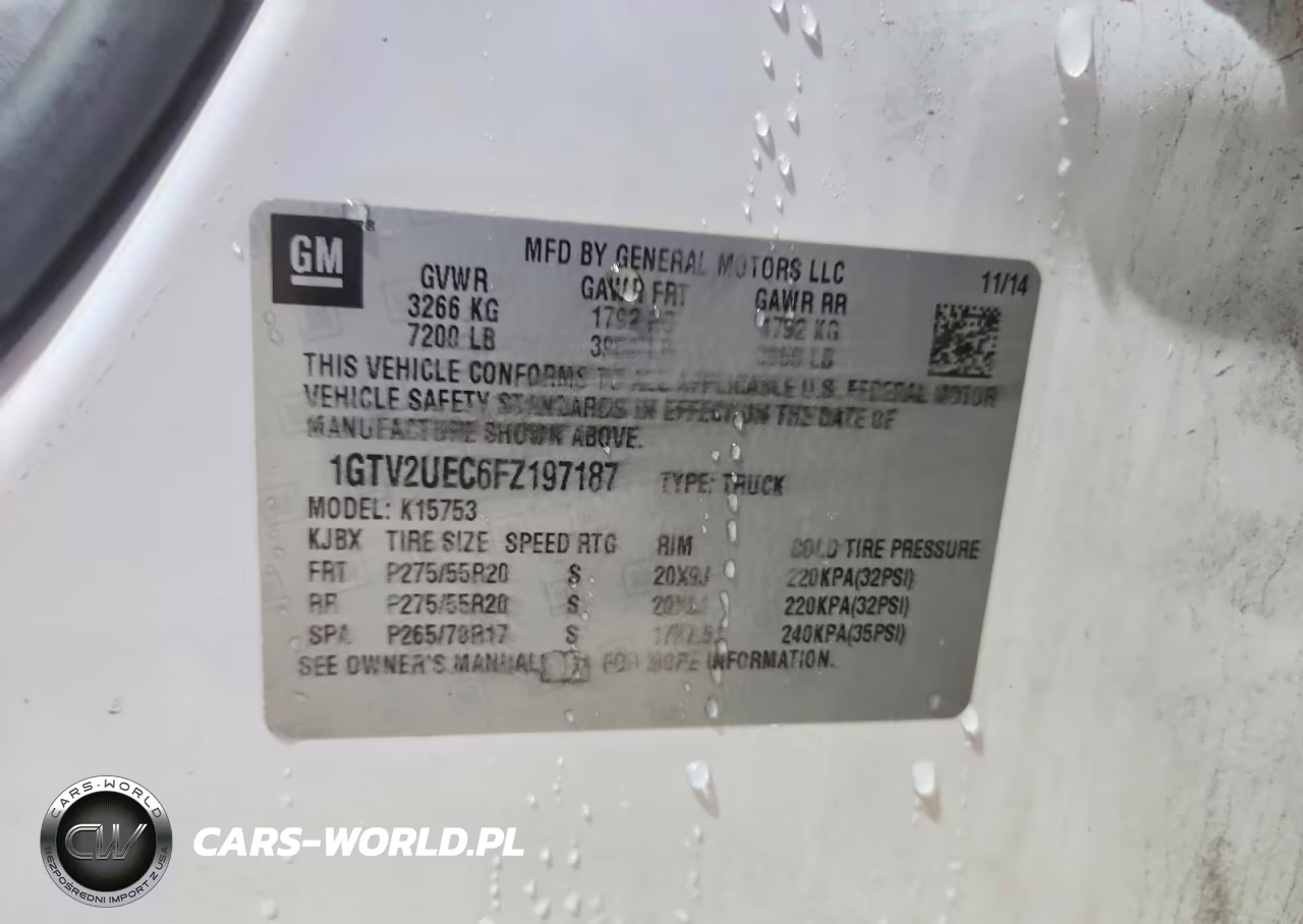 2015 GMC Sierra K1500 Sle VIN:1GTV2UEC6FZ197187 - 12