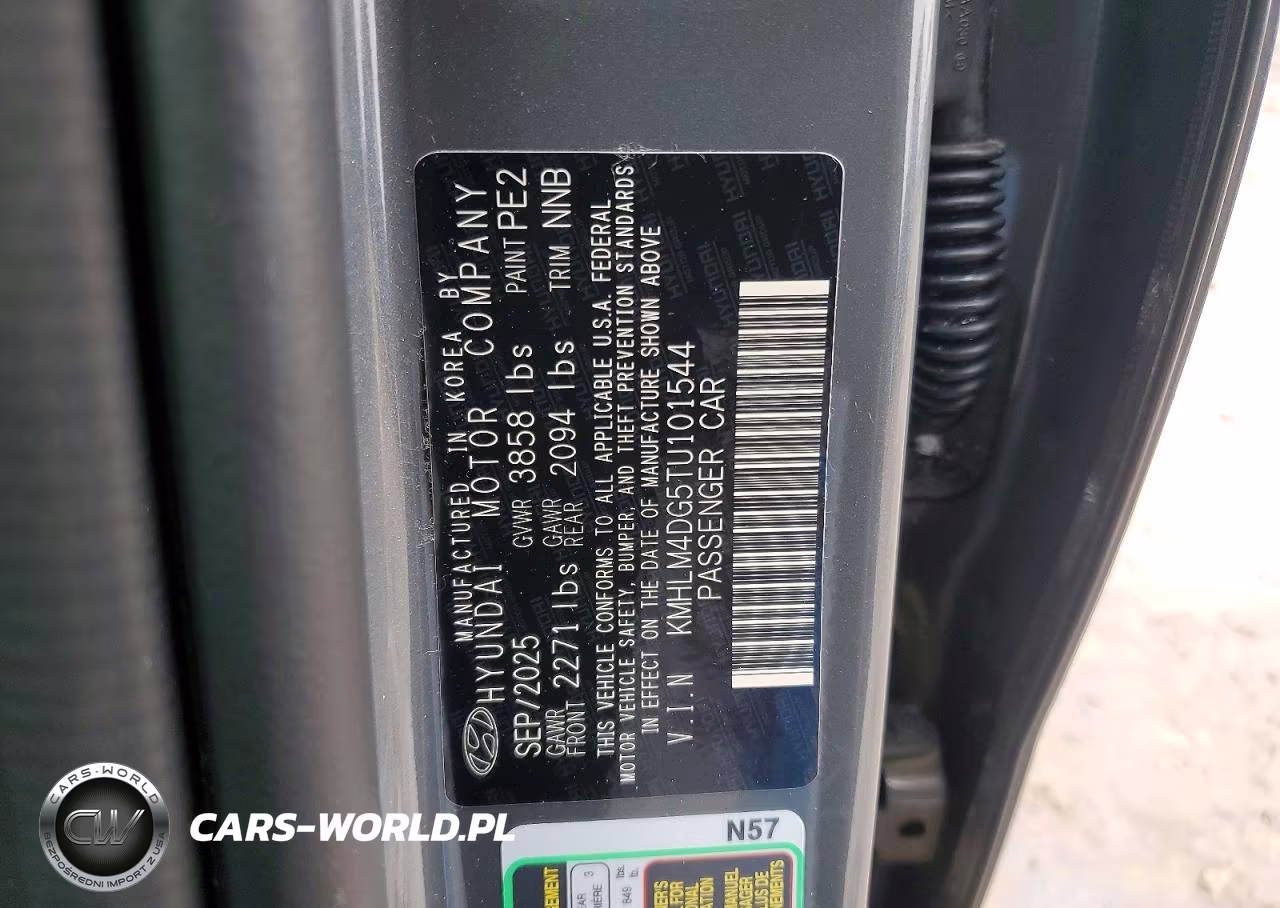 2026 Hyundai Elantra Sel Sport VIN:KMHLM4DG5TU101544 - 12