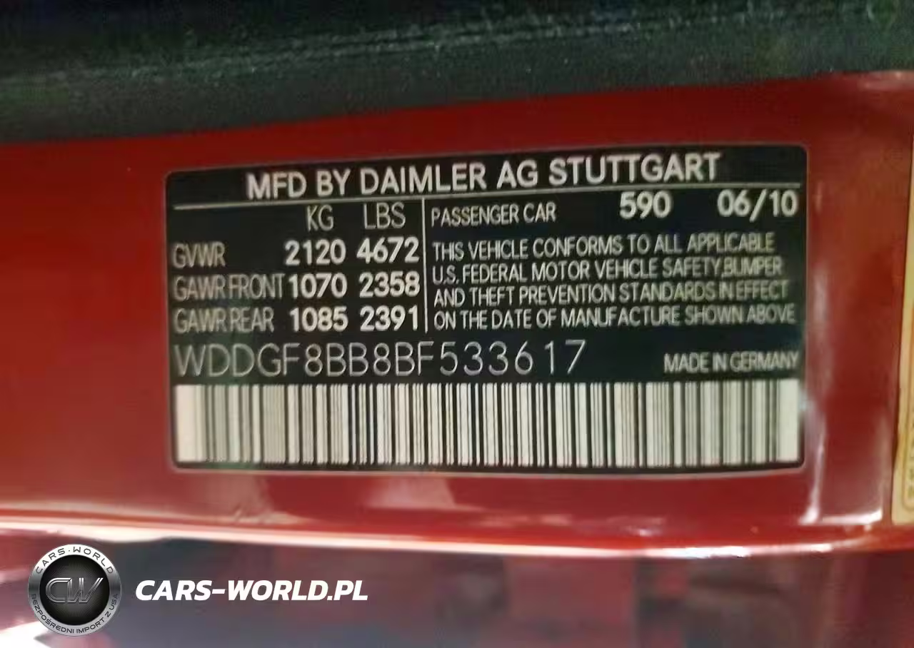 2011 Othr C300 VIN:WDDGF8BB8BF533617 - 12