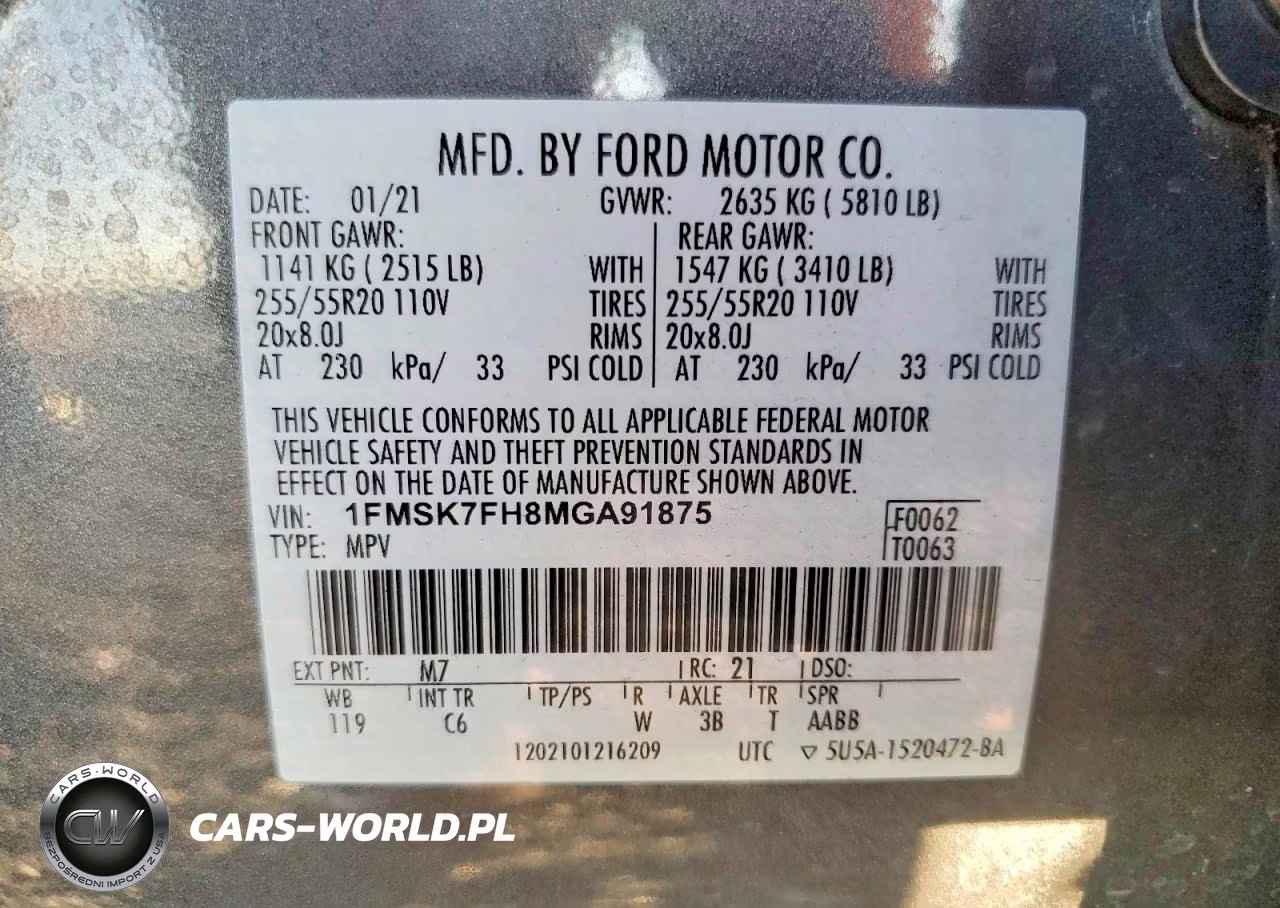2021 Ford Explorer Limited VIN:1FMSK7FH8MGA91875 - 14