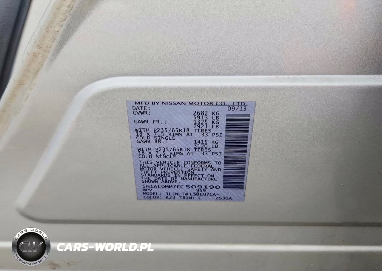 2014 Infiniti Qx60 Base VIN:5N1AL0MM7EC509190 - 14