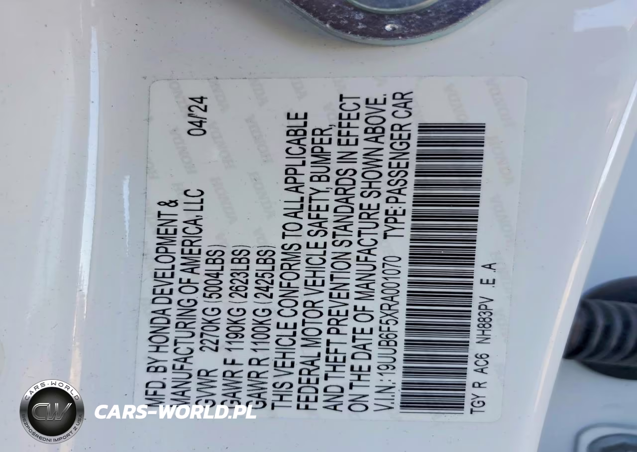 2024 Acura Tlx A-Spec VIN:19UUB6F5XRA001070 - 12