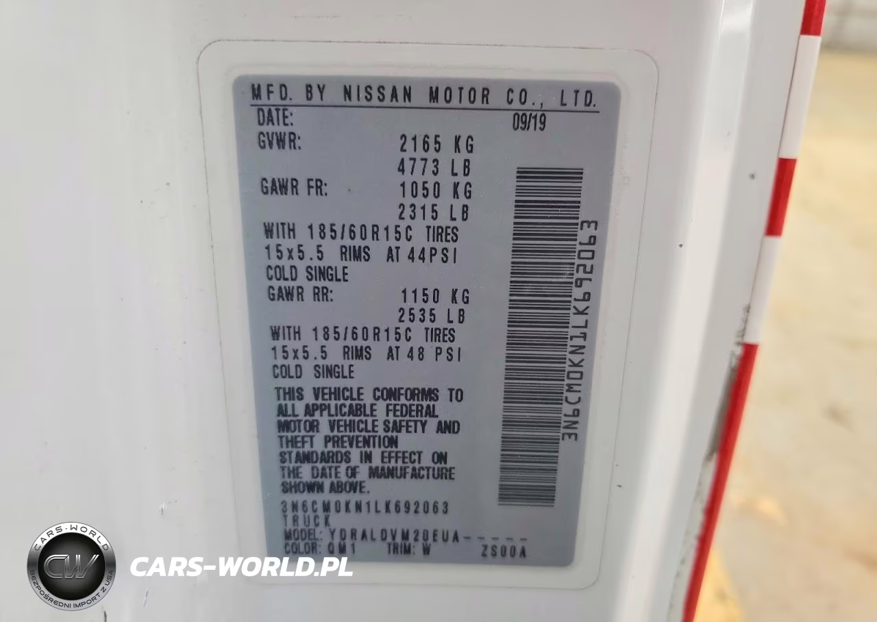 2020 Nissan Nv200 S VIN:3N6CM0KN1LK692063 - 12