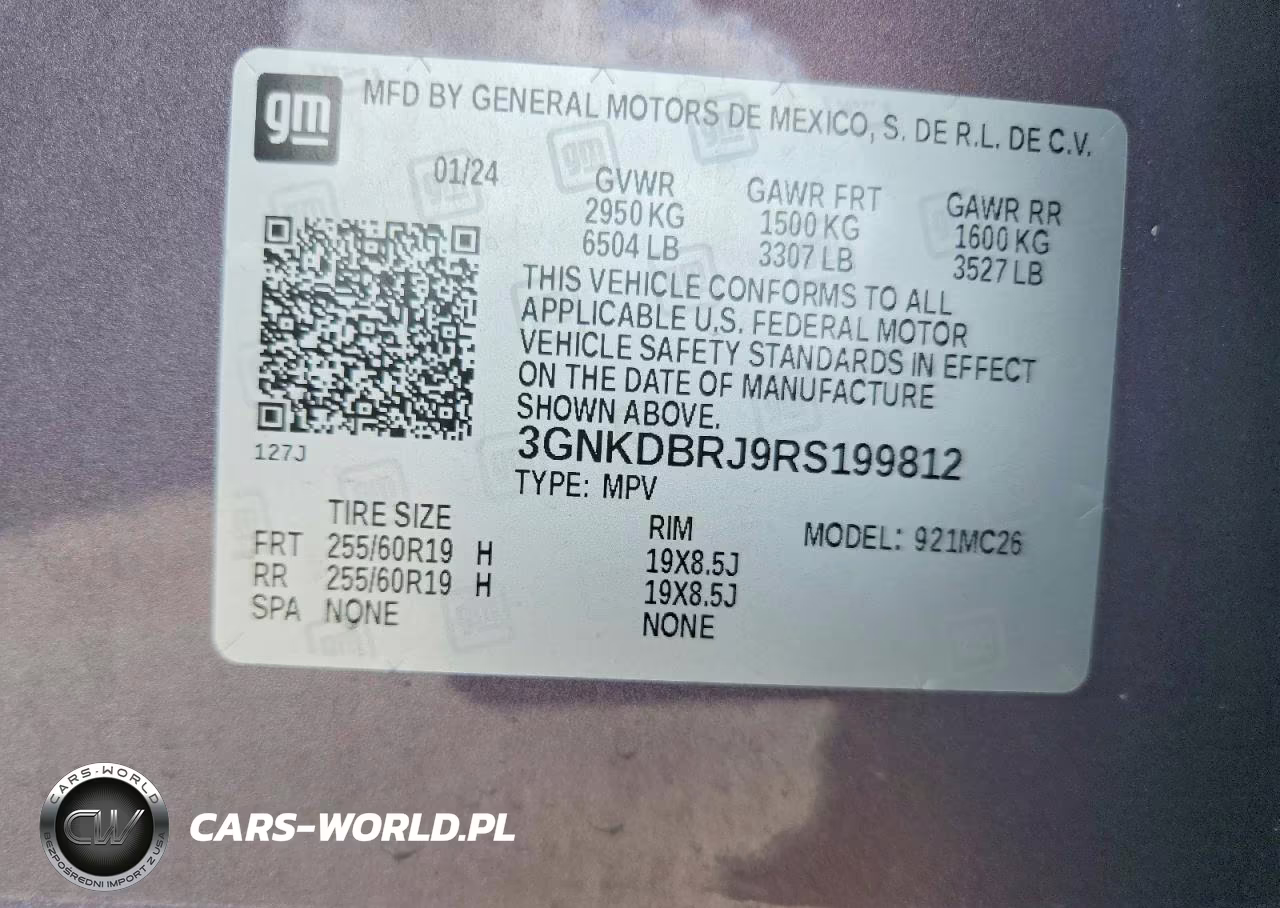 2024 Chevrolet Blazer 2Lt VIN:3GNKDBRJ9RS199812 - 12