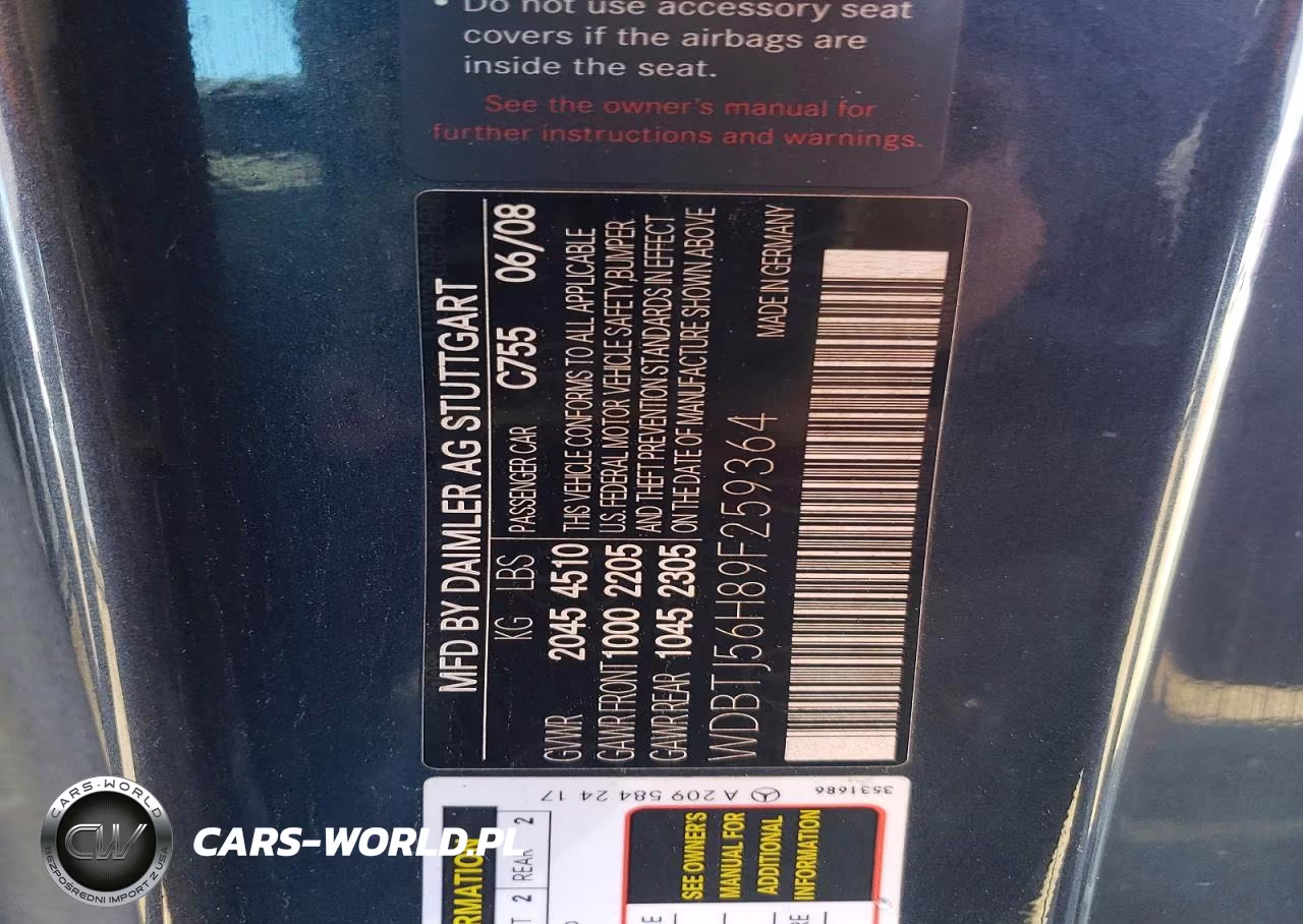 2009 Mercedes-Benz Clk 350 VIN:WDBTJ56H89F259364 - 12