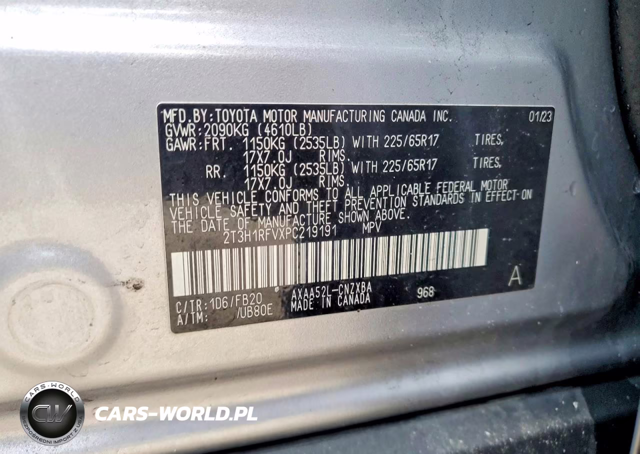2023 Toyota Rav4 Le VIN:2T3H1RFVXPC219191 - 13