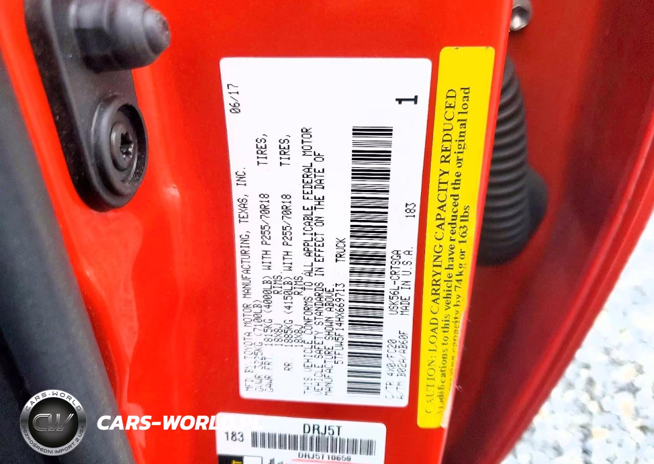 2017 Toyota Tundra Sr5 VIN:5TFUW5F14HX669713 - 12